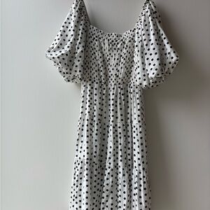 MINKPINK Black and White Polka Dot Dress